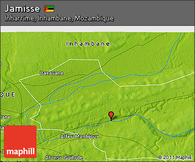 Physical 3D Map of Jamisse