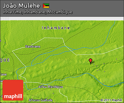 Physical 3D Map of João Mulehe