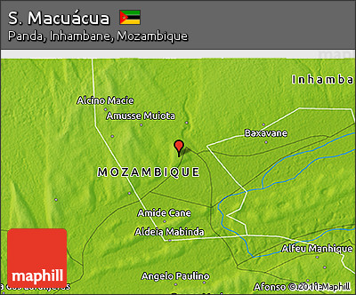 Physical 3D Map of S. Macuácua
