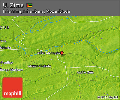 Physical 3D Map of U. Zime