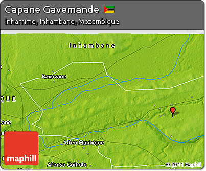 Physical 3D Map of Capane Gavemande