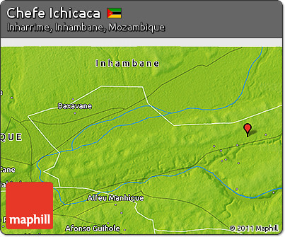 Physical 3D Map of Chefe Ichicaca
