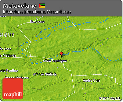 Physical 3D Map of Matavelane
