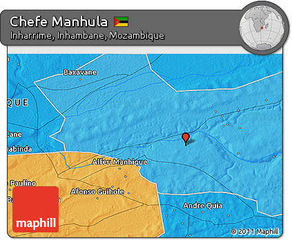Political 3D Map of Chefe Manhula