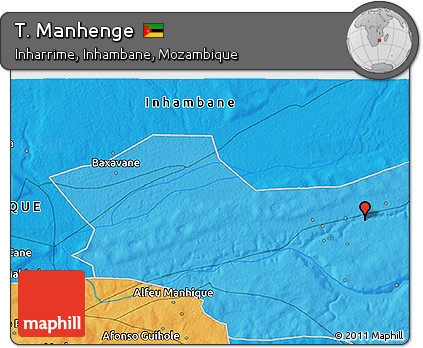 Political 3D Map of T. Manhenge