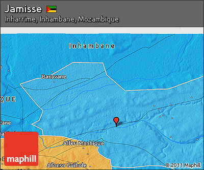 Political 3D Map of Jamisse