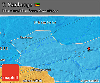 Political 3D Map of T. Manhenge