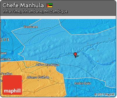 Political 3D Map of Chefe Manhula
