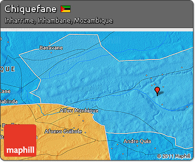 Political 3D Map of Chiquefane