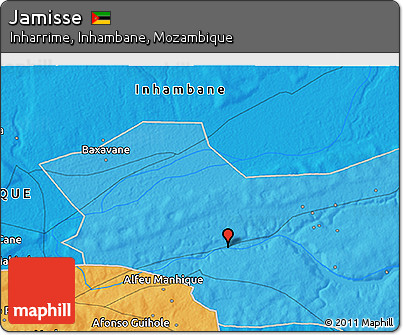 Political 3D Map of Jamisse