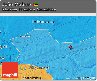 Political 3D Map of João Mulehe