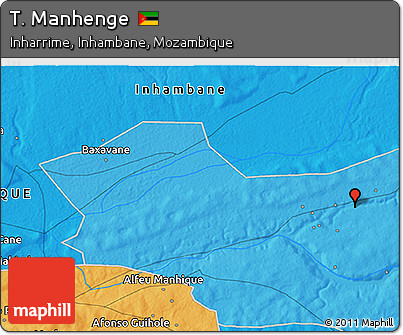 Political 3D Map of T. Manhenge