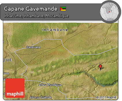 Satellite 3D Map of Capane Gavemande