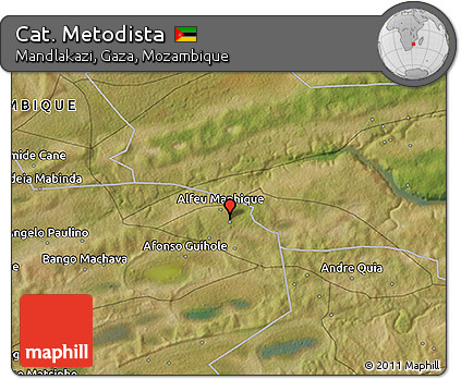 Satellite 3D Map of Cat. Metodista