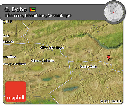 Satellite 3D Map of G. Doho