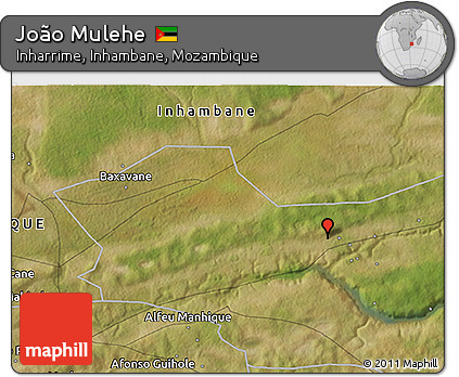 Satellite 3D Map of João Mulehe
