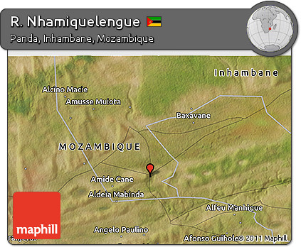 Satellite 3D Map of R. Nhamiquelengue
