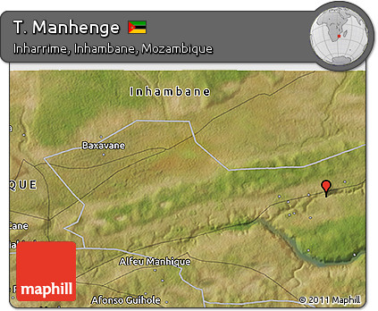 Satellite 3D Map of T. Manhenge