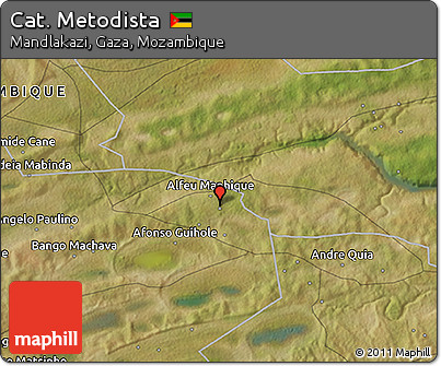 Satellite 3D Map of Cat. Metodista