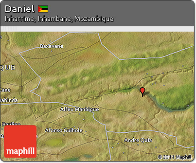 Satellite 3D Map of Daniel