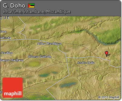 Satellite 3D Map of G. Doho
