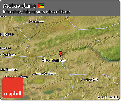 Satellite 3D Map of Matavelane