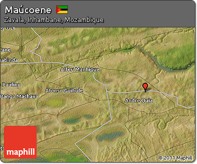 Satellite 3D Map of Maúcoene