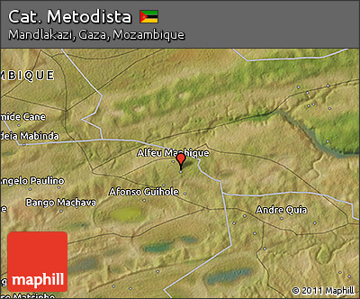 Satellite 3D Map of Cat. Metodista