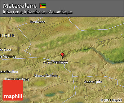 Satellite 3D Map of Matavelane