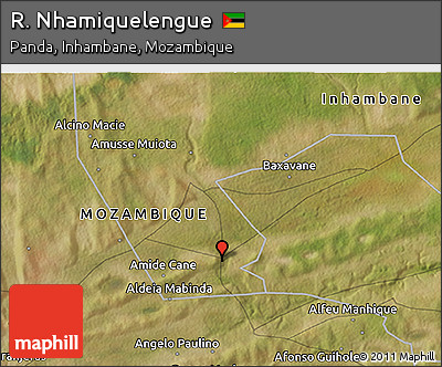 Satellite 3D Map of R. Nhamiquelengue