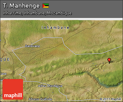 Satellite 3D Map of T. Manhenge