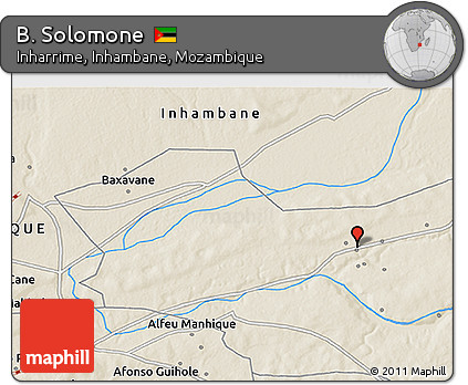 Shaded Relief 3D Map of B. Solomone