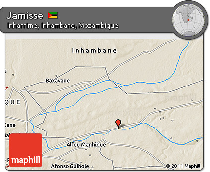 Shaded Relief 3D Map of Jamisse