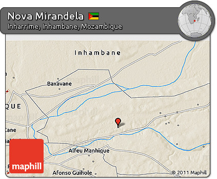 Shaded Relief 3D Map of Nova Mirandela