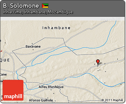 Shaded Relief 3D Map of B. Solomone