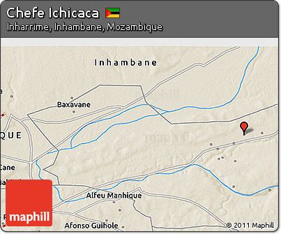 Shaded Relief 3D Map of Chefe Ichicaca
