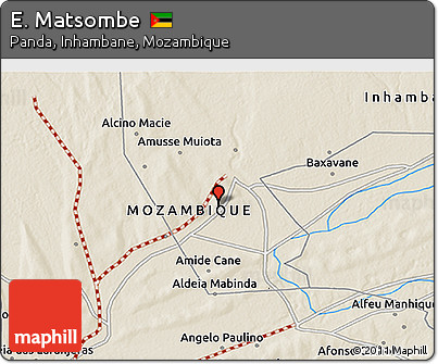 Shaded Relief 3D Map of E. Matsombe
