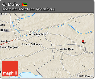 Shaded Relief 3D Map of G. Doho