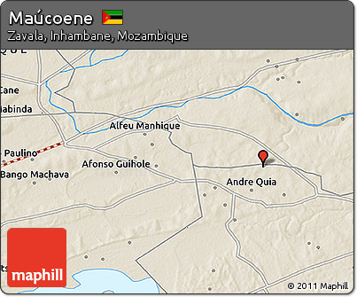 Shaded Relief 3D Map of Maúcoene