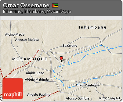 Shaded Relief 3D Map of Omar Ossemane