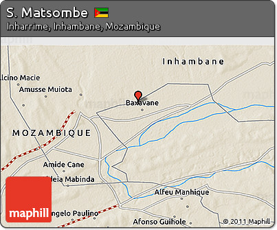 Shaded Relief 3D Map of S. Matsombe