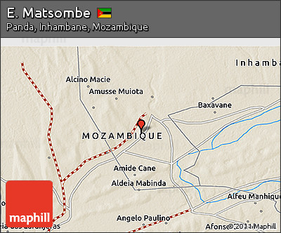 Shaded Relief 3D Map of E. Matsombe