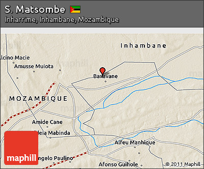 Shaded Relief 3D Map of S. Matsombe