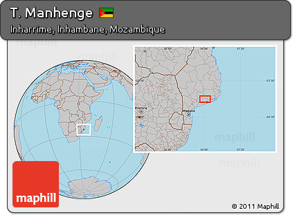 Gray Location Map of T. Manhenge
