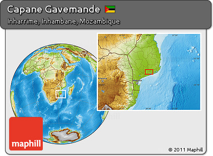 Physical Location Map of Capane Gavemande
