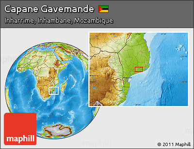 Physical Location Map of Capane Gavemande