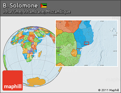 Political Location Map of B. Solomone