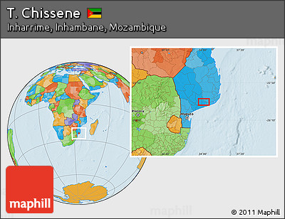 Political Location Map of T. Chissene