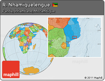 Political Location Map of R. Nhamiquelengue