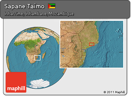Satellite Location Map of Sapane Taímo